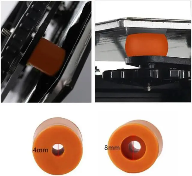 Alt view image 2 of 4 - Ruth's sister 3D Printer Accessories Red Leveling Nut 3 High And 1 Low Leveling Column PTFE Tube Cutter Kit For Ender 3/3 Pro