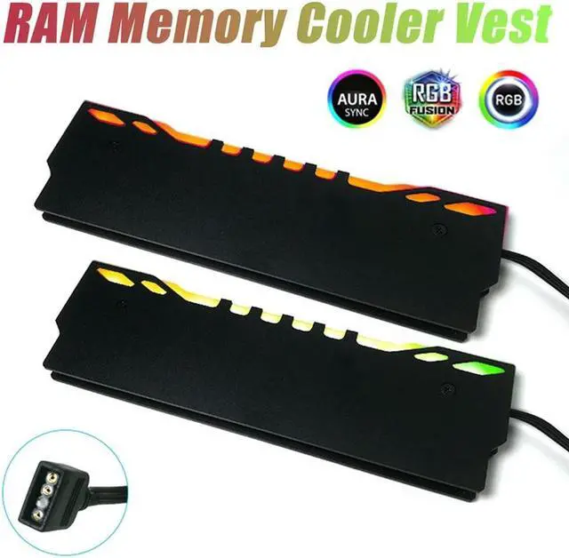Main image of Ruth's sister RGB RAM Memory Cooling Vest 5V 3Pin Desktop PC RAM Cooler Heat Sink Radiator For Computer Motherboard Memory