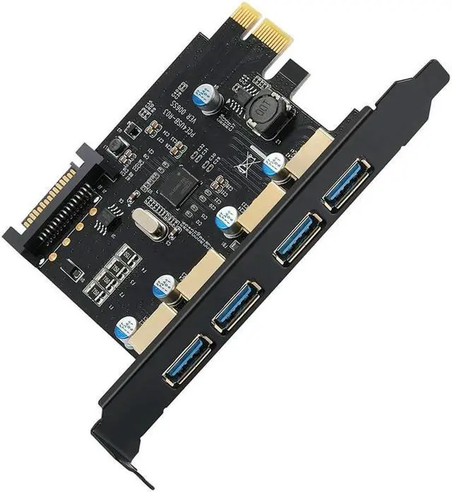 Main image of Ruth's sister USB3.0 4-Port Expansion Card, PCI-E To USB 3.0 Type-A Expansion Card With 15-Pin SATA Power Connector