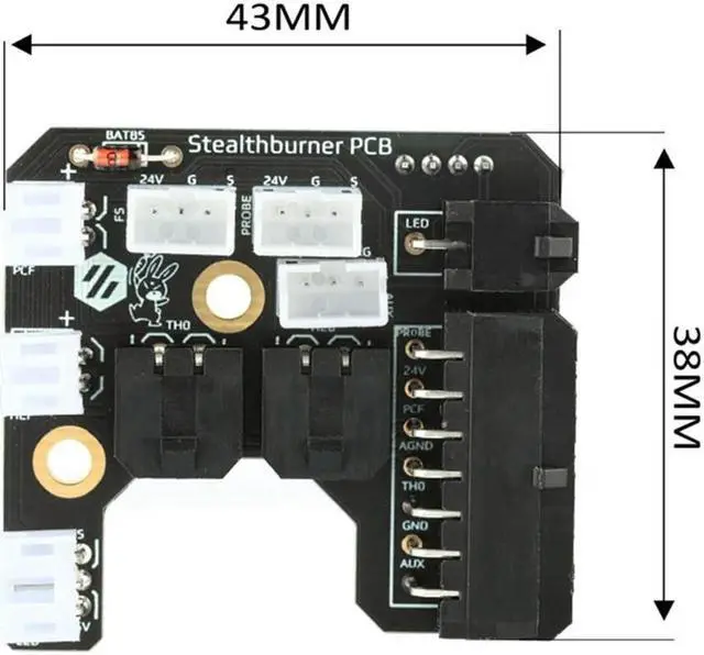 Alt view image 4 of 4 - Ruth's sister For Voron 2.4 R2 Trident Stealthburner Toolhead PCB Board 3D Printer Parts
