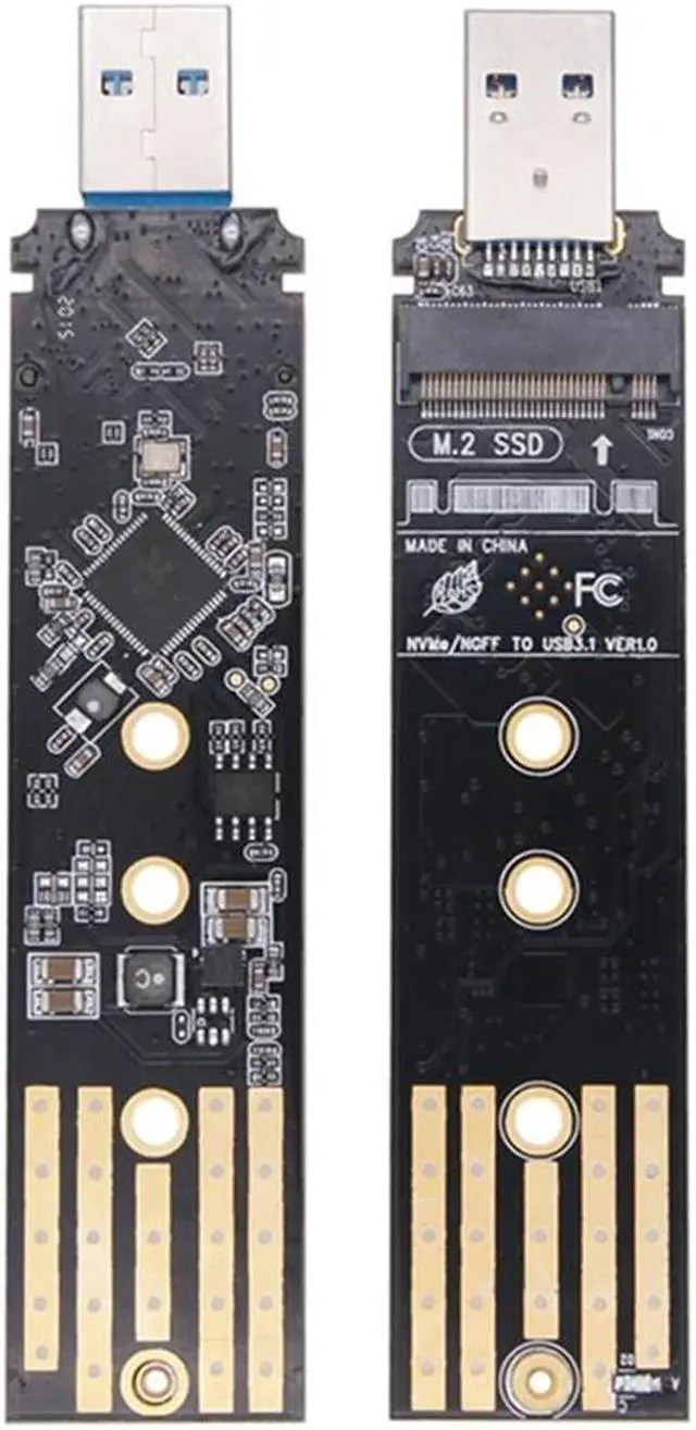 Alt view image 4 of 4 - Ruth's sister Dual Protocol SSD Enclosure USB C M.2 NVME Pcie NGFF USB3.1 GEN2 10Gbps M2 SSD Case Adapter For 2230/2242/2260/2280 SSD