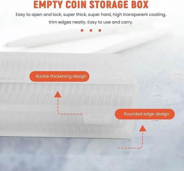 Alt view image 3 of 4 - Ruth's sister 46 Mm Coin Capsules Plastic Round Coin Holder Case And 7Sizes (16/20/25/27/30/38/46Mm) Protect Gasket