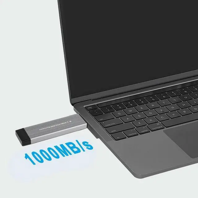 Alt view image 2 of 4 - Ruth's sister M.2 NVME Pcie SSD Enclosure Case With USB C 3.1 Gen 2 USB3.0 To M.2 M Key HDD Enclosure For 2230 2242 2260 2280