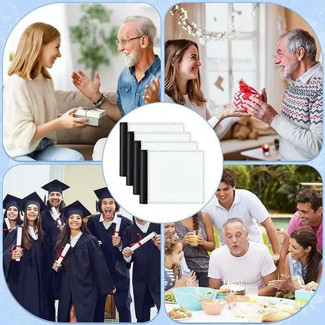 Alt view image 2 of 4 - Ruth's sister 4Pcs Sublimation Wallet Blank Heat Transfer Sublimation Wallets Bank Card Holder For Men Gift Office Travel Work Supply