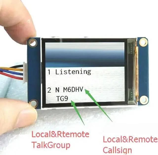 Alt view image 3 of 4 - Ruth's sister 2.2 Inch TFT Screen Nextion Input Display For Jumbospot MMDVM Hotspot Kit UHF VHF For Raspberry Pi Zero W