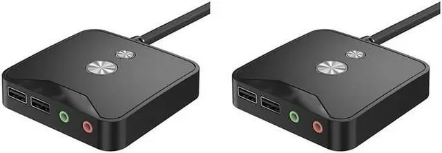 Main image of Ruth's sister 2X Computer Desktop Power Switch External PC Host Power Supply On/Off Push Button Switch, Dual USB And Audio Ports