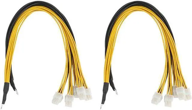 Main image of Ruth's sister 4Pack 6Pin Connector Server Power Supply Cable Pcie Express For Antminer S9 S9I Z9 For P3 P5 Support Miner PSU Cable