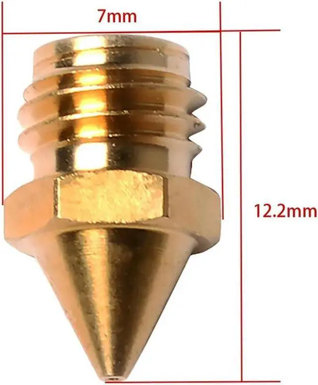 Alt view image 2 of 4 - Ruth's sister 3D Printer Accessories, 0.4Mm Brass Nozzle Head, Suitable For A10M A20M A30M A10T A20T (10 Pack)