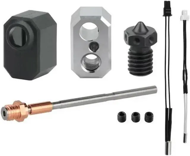 Alt view image 2 of 4 - Ruth's sister For Prusa I3 MK4 Extruder Hotend Kit 0.4MM Hardened Steel Nozzle Aluminum Heating Block 24V 40W Heating Rod