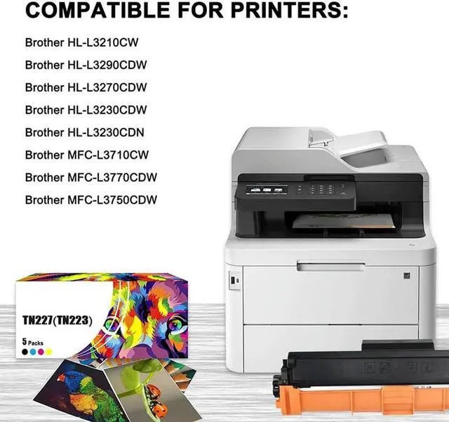 Alt view image 4 of 4 - Ruth's sister Toner Cartridge Replacement For Brother TN223BK TN227BK For Brother HL-L3210CW/L3290CDW/L3270CDW MFC-L3770CDW/L3750CDW