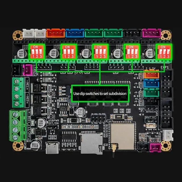 Alt view image 3 of 4 - Ruth's sister Mks Tinybee Controller Card Motherboard 32Bit 3D Printer Control Board Kits Support Mini 12864Lcd V3 Display 12864 Lcd Panel