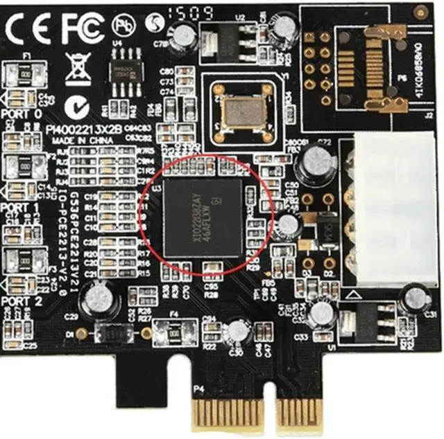 Alt view image 4 of 4 - Ruth's sister PCI Express 3 Port Video Capture Card Firewire 1394B & 1394A Pcie 1.1 X1 Card TI XIO2213B Chipset
