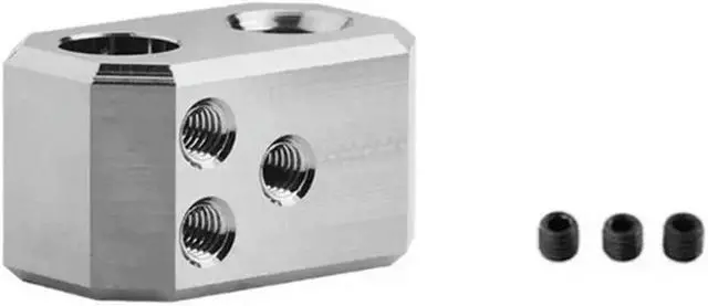 Alt view image 3 of 4 - Ruth's sister For Prusa I3 MK4 Extruder Hotend Kit 0.4MM Hardened Steel 3-Hole Nozzle Copper Plated Heating Block 24V 40W Heating Rod