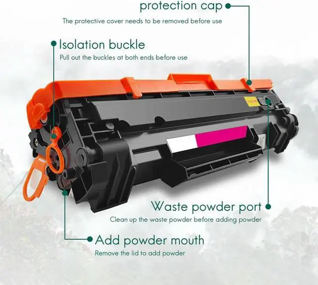 Alt view image 4 of 4 - Ruth's sister Suitable For Cf248a Toner Cartridge M28W, M28A, M31W, Hpcf244a Easy-To-Add Toner Cartridge