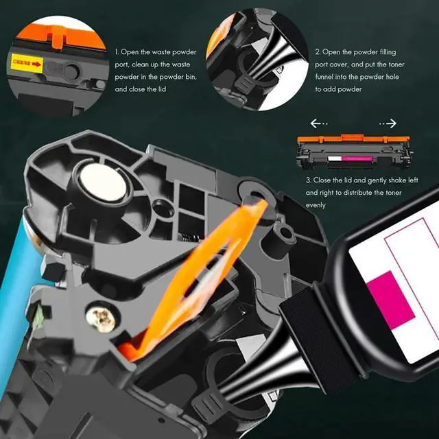 Alt view image 3 of 4 - Ruth's sister Suitable For Cf248a Toner Cartridge M28W, M28A, M31W, Hpcf244a Easy-To-Add Toner Cartridge