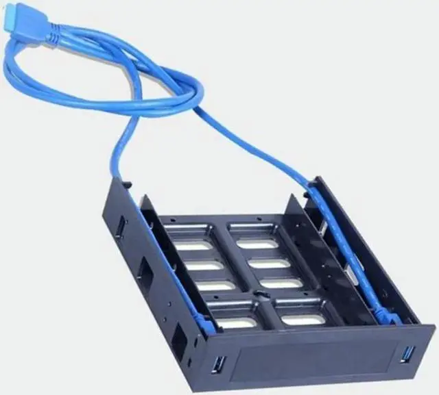 Alt view image 2 of 4 - Ruth's sister 6 X USB 3.0 Front Panel With 3.5Inch Device/HDD Or 2.5Inch SSD/HDD To 5.25 Floppy To Optical Drive Bay Tray Bracket