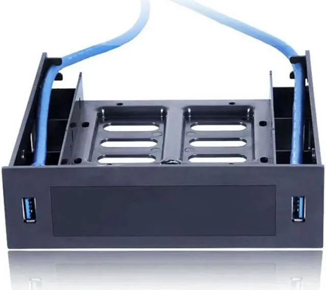 Alt view image 3 of 4 - Ruth's sister 6 X USB 3.0 Front Panel With 3.5Inch Device/HDD Or 2.5Inch SSD/HDD To 5.25 Floppy To Optical Drive Bay Tray Bracket