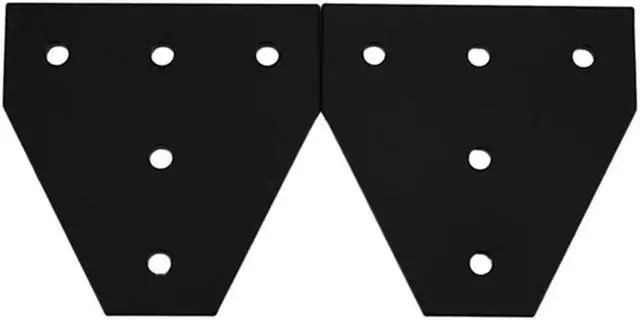 Alt view image 3 of 4 - Ruth's sister 3D Printer Frame Parts Standard 6Mm Slot Aluminum Profile 2020 Series Black 5-Hole T-Shaped Joint Plate With M5 T Nut