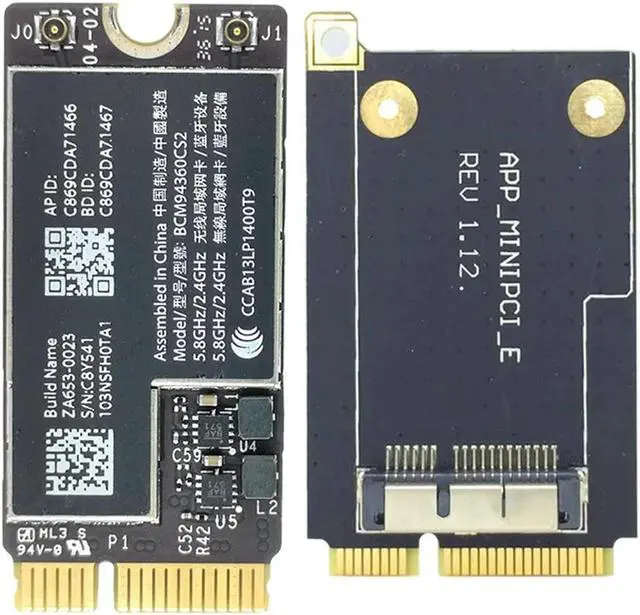 Main image of Ruth's sister BCM94360CS2 Wireless-AC  Bluetooth BT 4.0 Airport 802.11Ac Card With MINI PCI-E Adapter