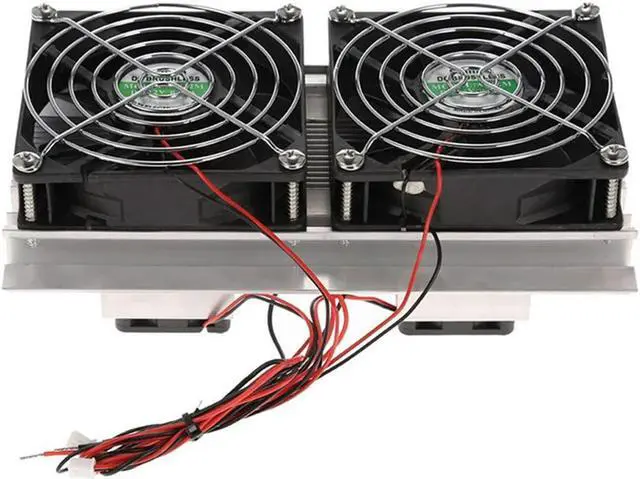 Alt view image 3 of 4 - Ruth's sister 200 x 115 x 8.5mm 120W Thermoelectric Peltier Refrigeration Semiconductor Cooling System Kit Double Fan