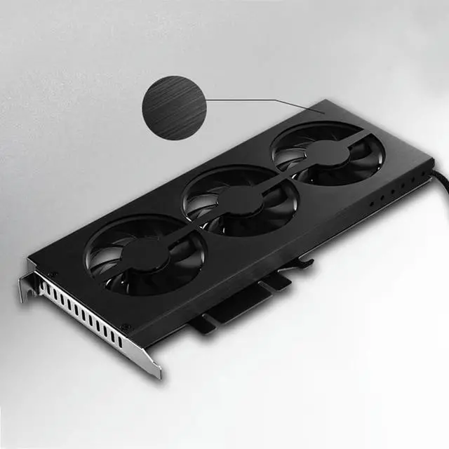 Alt view image 2 of 4 - Ruth's sister Vf-1 Graphics Card Aluminum Heatsink Support Desktop Motherboard Aura Control Color Rgb Graphics Card Cooler