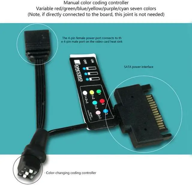 Alt view image 4 of 4 - Ruth's sister Vf-1 Graphics Card Aluminum Heatsink Support Desktop Motherboard Aura Control Color Rgb Graphics Card Cooler