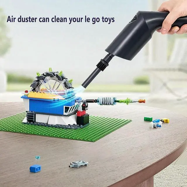 Alt view image 2 of 4 - Ruth's sister Compressed Air Duster,Cordless Air Duster,Air Can Duster For Computer Keyboard Cleaning,Mini Cordless Dryer 35000 RPM