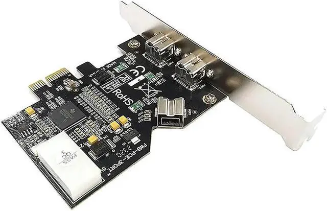 Alt view image 4 of 4 - Ruth's sister 3 Port PCI-E Firewire 800 Card IEEE External1394b X 2 + Internal 1394B X 1 Controller Card Adapter For Win 7/8/10