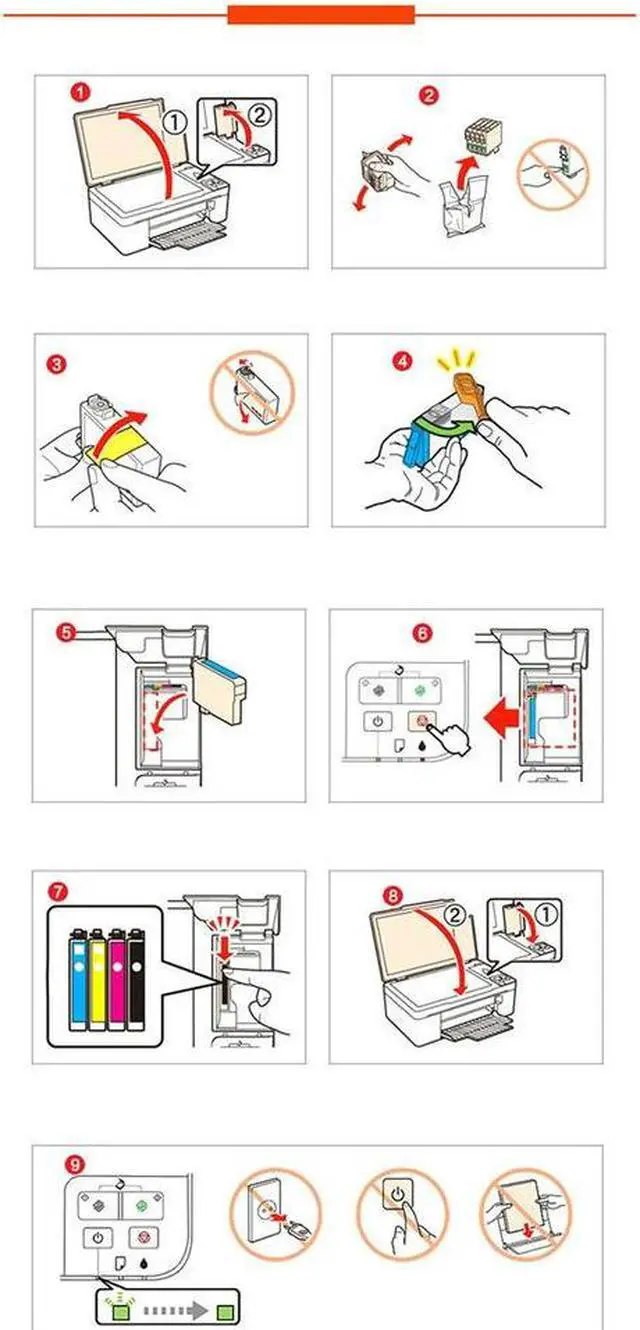 Alt view image 4 of 4 - Ruth's sister 4Pack Ink Cartridge Replacement For 902XL 902 Ink Cartridge To Use With Officejet 6978 6958 6968 6954 C
