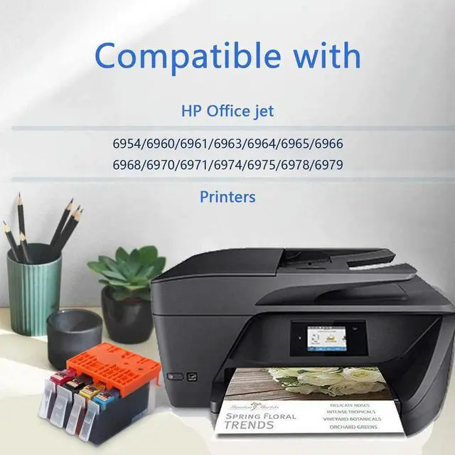 Alt view image 3 of 4 - Ruth's sister 4Pack Ink Cartridge Replacement For 902XL 902 Ink Cartridge To Use With Officejet 6978 6958 6968 6954 C