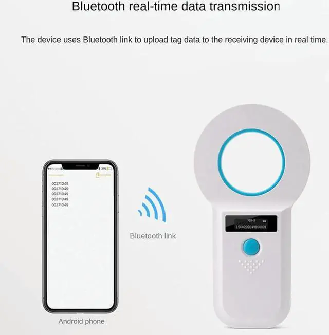 Alt view image 2 of 4 - Ruth's sister Pet Microchip Reader Scanner RFID EMID Pet Chip Scanner Rechargeable Data Storage Animal Tag Scanner