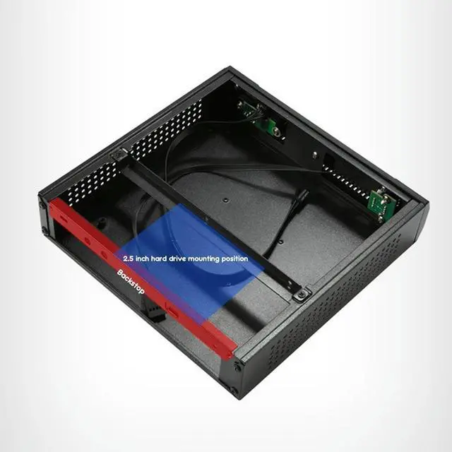 Alt view image 4 of 4 - Ruth's sister TX06 Desktop Mini ITX Chassis Mini Game Computer Chassis HTPC Chassis With Telescopic Base