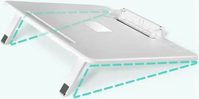 Alt view image 3 of 4 - Ruth's sister Laptop Stand - Portable Foldable Notebook Table Stand Bed Tray Pad,Adjustable Laptop Table Reading Desk For Home Office