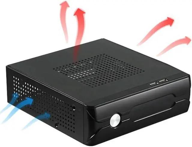 Alt view image 2 of 4 - Ruth's sister M03 HTPC ITX Case+84W 12V Power Supply Board HTPC Chassis USB2.0 ITX Enclosure Industrial Control Chassis