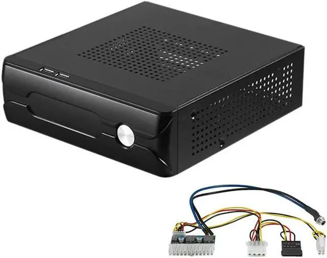 Main image of Ruth's sister M03 HTPC ITX Case+84W 12V Power Supply Board HTPC Chassis USB2.0 ITX Enclosure Industrial Control Chassis