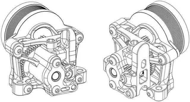 Alt view image 4 of 4 - Ruth's sister Sherpa MINI Extruder KIT Light Weight BM Extruder SLS PA12 Parts For Voron 2.4 V0 3D Printer Ender 3 CR-10