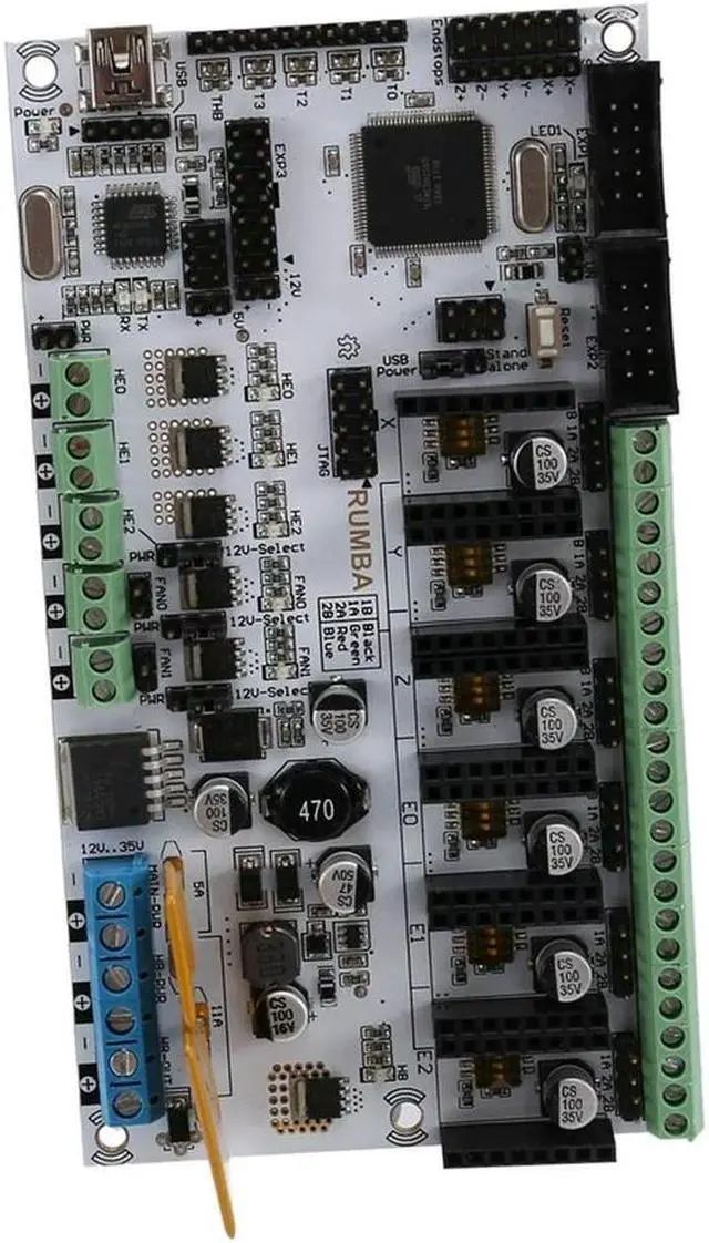 Alt view image 4 of 4 - Ruth's sister Motherboard Rumba MPU / 3D Printer Accessories RUMBA Optimized Version Control Board With Cable