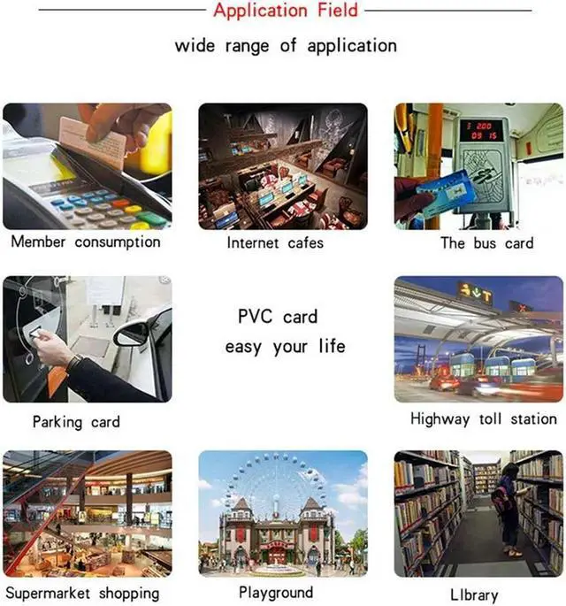 Alt view image 2 of 4 - Ruth's sister 230 PCS Coated Card Inkjet Double-Sided Printing Blank PVC No Chip Suitable For Epson Printer 85.5X54X0.76 Mm