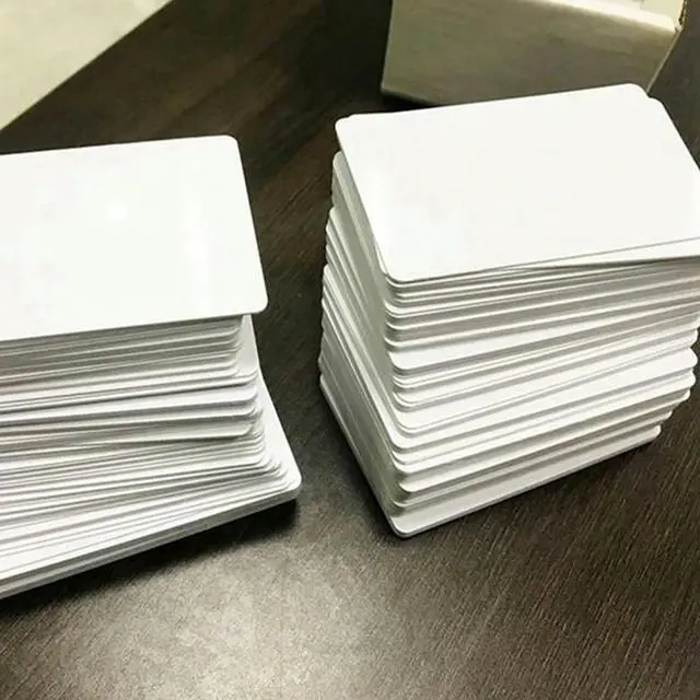 Alt view image 4 of 4 - Ruth's sister 230 PCS Coated Card Inkjet Double-Sided Printing Blank PVC No Chip Suitable For Epson Printer 85.5X54X0.76 Mm
