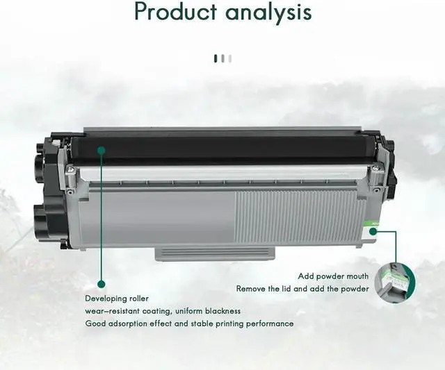 Alt view image 4 of 4 - Ruth's sister 1 Pcs Compatible Toner Cartridge TN660 TN630 & 1 Pcs Compatible Drum Unit Replacement For Brother DR630