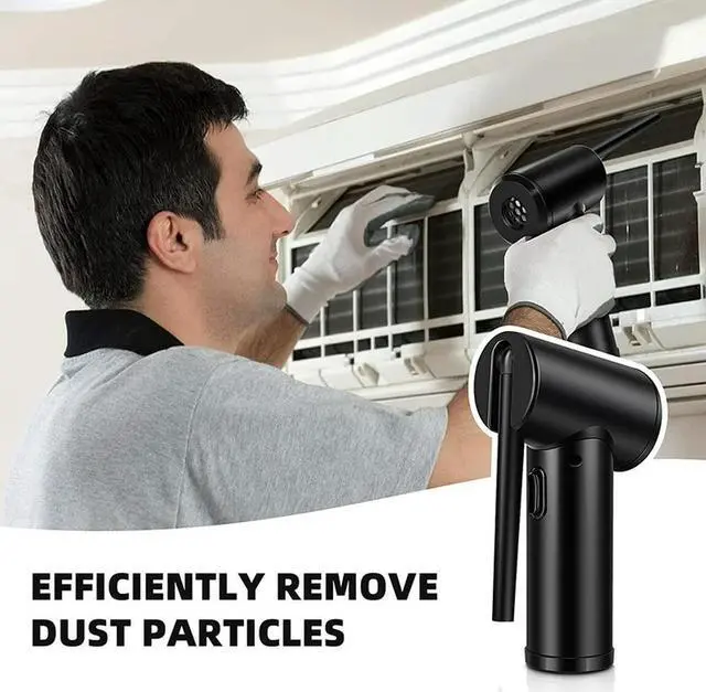 Alt view image 4 of 4 - Ruth's sister Compressed Air Can For Computers ,Electric Air Blower Computer Cleaning,Cordless Air Dust Cleaner For PC Keyboard Crumbs