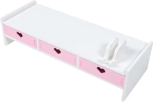 Alt view image 3 of 4 - Ruth's sister Laptop Monitor Stand Desk Top Organizer Shelf Computer Screen Riser Heightened Rack Pvc Office Support Mount