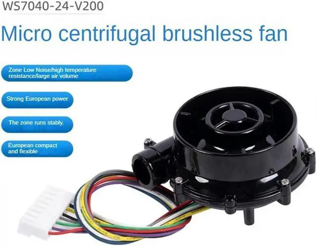 Alt view image 2 of 4 - Ruth's sister 24V Brushless Centrifugal Air Blower DC WS7040 7040 Blower Fan 6.5Kpa For Vzbot Hevort 3D Printer Durable