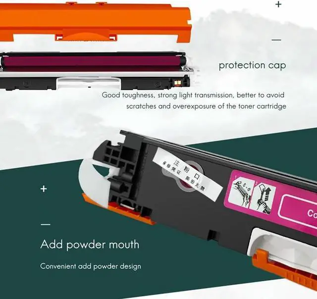 Alt view image 4 of 4 - Ruth's sister 4PCS CE310 CE310A -313A 126A Compatible Color Toner Cartridge For Laserjet Pro CP1025 M275 100 MFP
