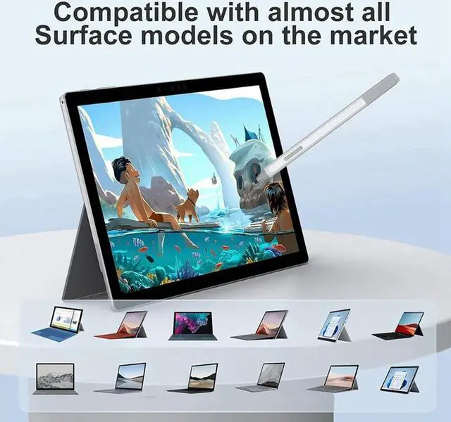 Alt view image 3 of 4 - Ruth's sister Stylus Pen For Surface Pro 8/X/7/6/5/4/3/Surface 3/Go/Go 2/Go 3/Book,Touchscreen Tablet Pen With Haptic Motor Sensation