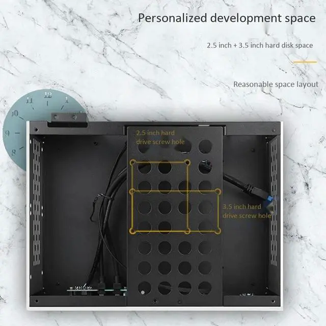Alt view image 2 of 4 - Ruth's sister USB3.0 Mini Itx HTPC Case Home Theatre Horizontal Computer Gaming Chassis Motherboard Graphic Cards PC Desktop Case