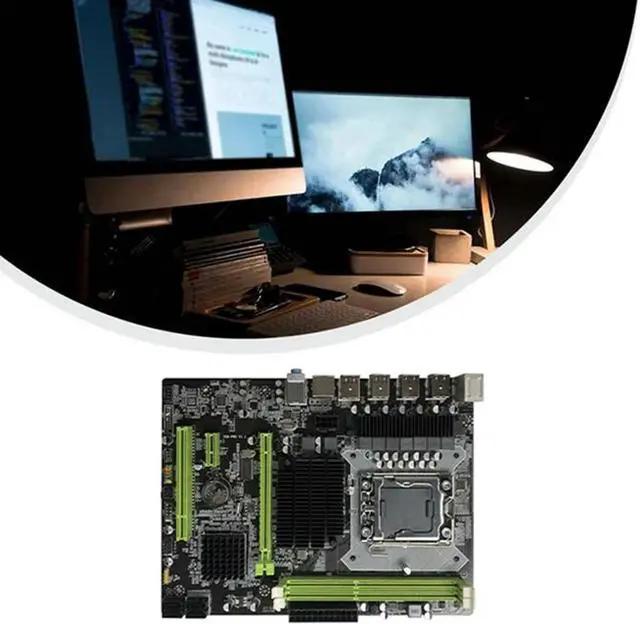 Alt view image 2 of 4 - Ruth's sister X58 Motherboard LGA1366 Computer Motherboard Support DDR3 ECC Memory Support RX Graphics Card With X5680 CPU+Thermal Pad