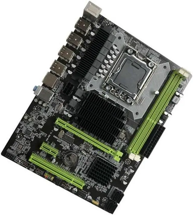 Alt view image 3 of 4 - Ruth's sister X58 Motherboard LGA1366 Computer Motherboard Support DDR3 ECC Memory Support RX Graphics Card With X5680 CPU+Thermal Pad