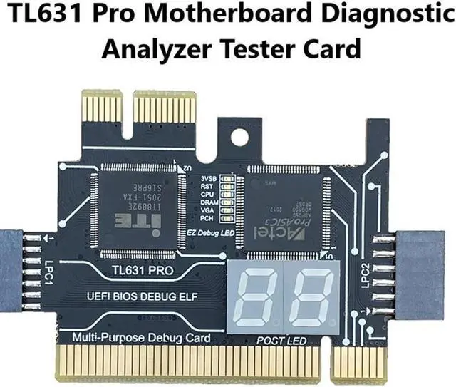 Alt view image 3 of 4 - Ruth's sister 2X TL631 Pro Multifunction Desktop Laptop LPC-DEBUG Post Card PCI PCI-E Mini PCI-E Motherboard Diagnostic Analyzer,A