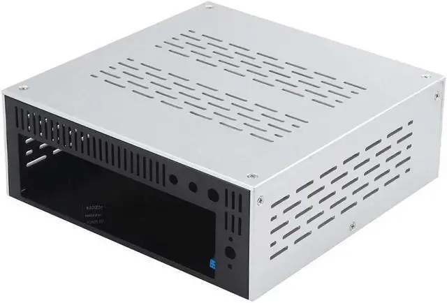 Alt view image 4 of 4 - Ruth's sister A01 Aluminum Mini-ITX HTPC Desktop Computer Chassis (Silver Aluminum)